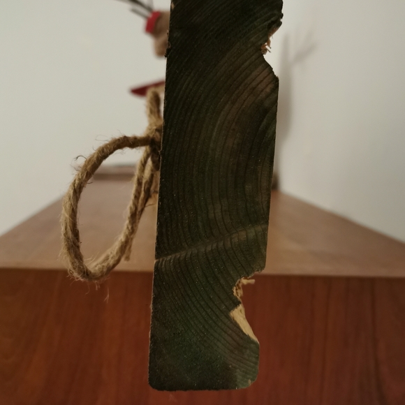 Handcrafted Home Wood Sign Painting flowers Gold - Picture 7 of 8